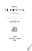 Intorno al duello, dissertazione