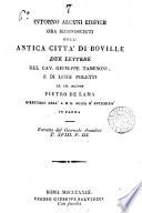 Intorno alcuni edificii ora riconosciuti dell' antica città di Boville due lettere del cav. G. Tambroni, e di L. Poletti