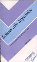 Intorno alla linguistica