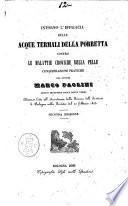 Intorno l'efficacia delle acque termali della Porretta contro le malattie croniche della pelle considerazioni pratiche del dottor Marco Paolini
