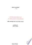 Introduzione a Roland Barthes