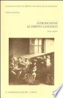 Introduzione al diritto canonico