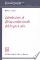Introduzione al diritto costituzionale del Regno Unito
