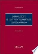Introduzione al diritto internazionale contemporaneo