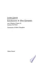 Introduzione al Don Giovanni