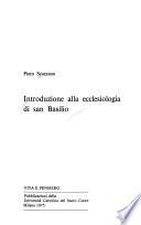Introduzione alla ecclesiologia di san Basilio