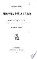Introduzione alla filosofia della storia