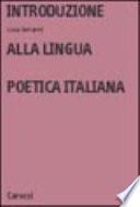 Introduzione alla lingua poetica italiana