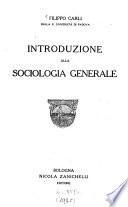Introduzione alla sociologia generale