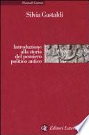 Introduzione alla storia del pensiero politico antico