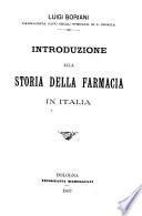 Introduzione alla storia della farmacia in Italia