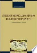 Introduzione allo studio del diritto privato