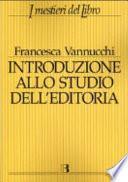 Introduzione allo studio dell'editoria