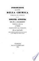 Introduzione allo studio della chimica fondata sui principii della teoria atomica del sig. A. Baudrimont, pubblicato l'anno 1834 a Parigi