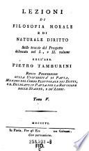 Introduzione allo studio della filosofia morale col prospetto di un corso della medesima, e dei diritti dell'uomo et delle societa