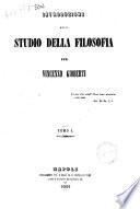 Introduzione allo studio della filosofia per Vincenzo Gioberti