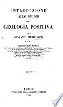 Introduzione allo studio della geologia positiva