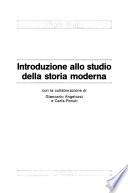Introduzione allo studio della storia moderna