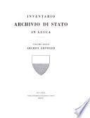 Inventario del R. Archivio di Stato in Lucca