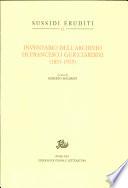 Inventario dell'archivio di Francesco Guicciardini, 1851-1915
