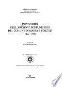 Inventario dell'archivio postunitario del Comune di Massa e Cozzile, 1866-1951