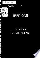Iperione, Isabella, Odi, Sonetti