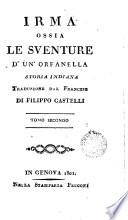 Irma osia le Aventure di un'orfanella storia indiana, 2