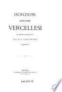 Iscrizioni antiche vercellesi