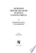 Iscrizioni greche arcaiche di Sicilia e Magna Grecia