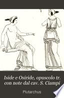Iside e Osiride, opuscolo tr. con note dal cav. S. Ciampi