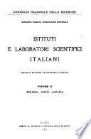 Istituti e laboratori scientifici italiani: Biologia. Igiene. Agraria