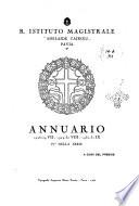 Istituto (R.) magistrale Adelaide Cairoli in Pavia. Annuario