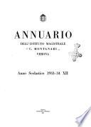 Istituto (R.) magistrale C. Montanari in Verona. Annuario