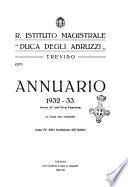 Istituto (R.) magistrale Duca degli Abruzzi in Treviso. Annuario