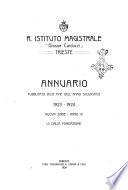 Istituto (R.) magistrale Giosuè Carducci in Trieste. Annuario