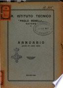 Istituto (R.) tecnico Paolo Boselli in Savona. Annuario