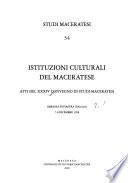 Istituzioni culturali del maceratese