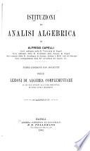 Istituzioni di analisi algebrica