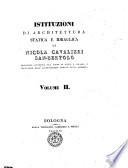 Istituzioni di architettura statica e idraulica di Nicola Cavalieri San-Bertolo ... volume 1. [-2.]