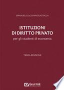 Istituzioni di diritto privato per gli studenti di economia