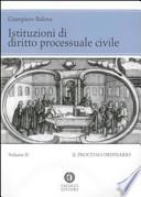 Istituzioni di diritto processuale civile