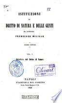 Istituzioni di dritto di natura e delle genti