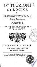 Istituzioni di Logica di Francesco Soave