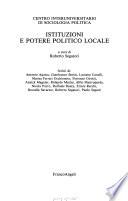 Istituzioni e potere politico locale