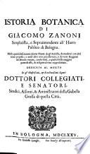 Istoria botanica di Giacomo Zanoni ...