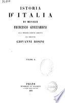 Istoria d'Italia di messer Francesco Guicciardini
