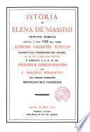 Istoria de Elena de ́Massimi Vergine Romana