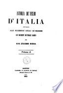 Istoria de' feudi d'Italia intorno alle successioni legali ne' medesimi con documenti de' pubblici archivi pel cav. Erasmo Ricca