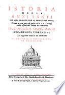 Istoria degli anni santi dal loro principio fino al presente del MDCCL, tratta in gran parte da quella del p. ... Tommaso Maria Alfani,... da Domenico Maria Manni,...con aggiunte notabili del medeimo di memorie, d'inscrizioni, di medaglie