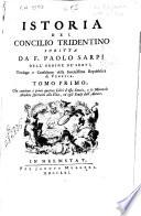 Istoria del Concilio de tridentino
